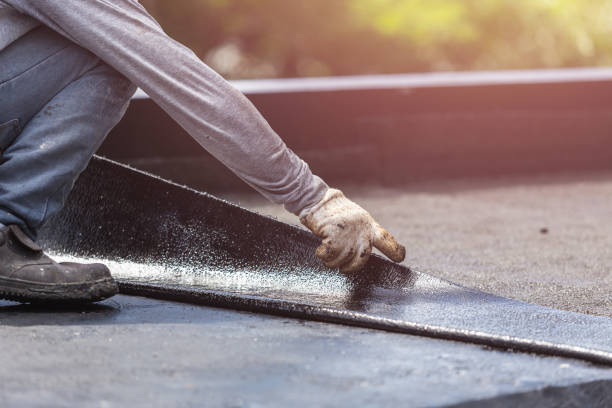 Professional Exterior Waterproofing technician working in Dennison, IL